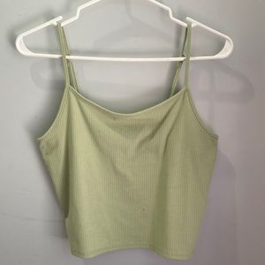 Light Green Spaghetti Strap Tank Top